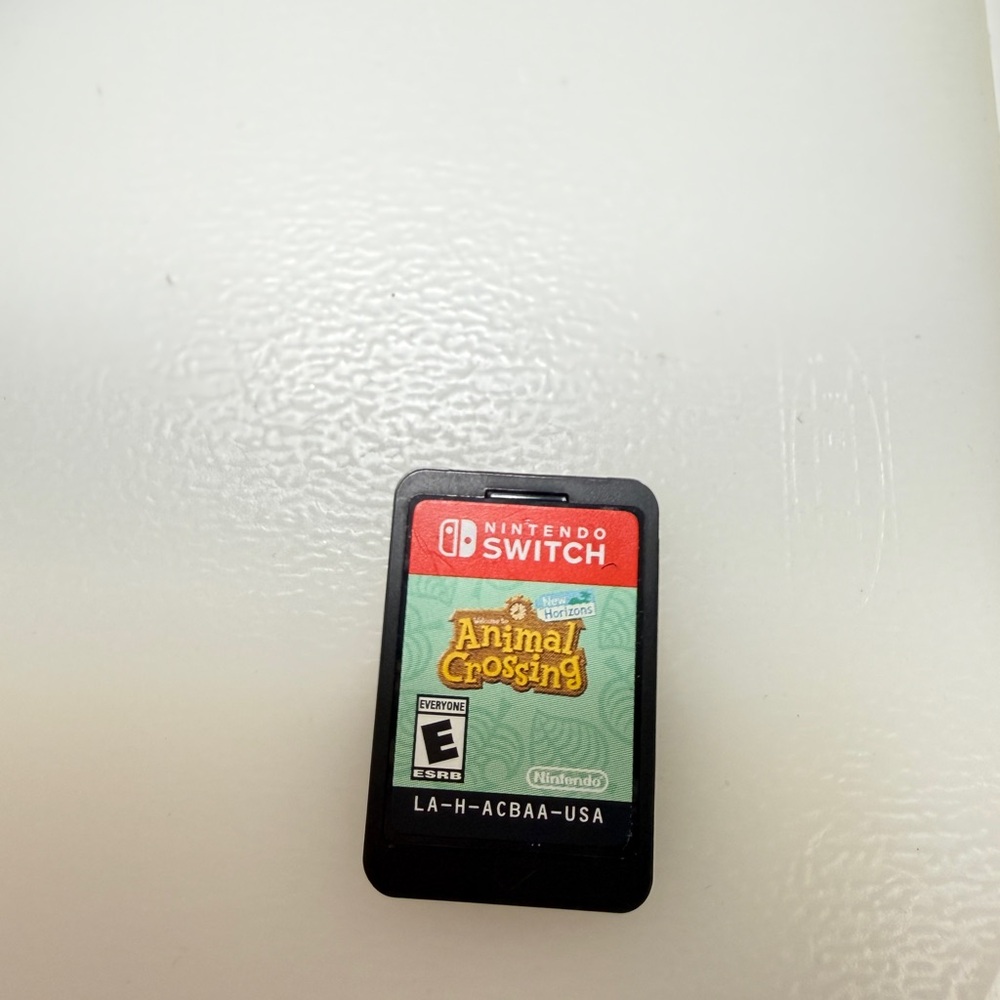 Nintendo Switch Animal Crossing Game Card with Red and Green